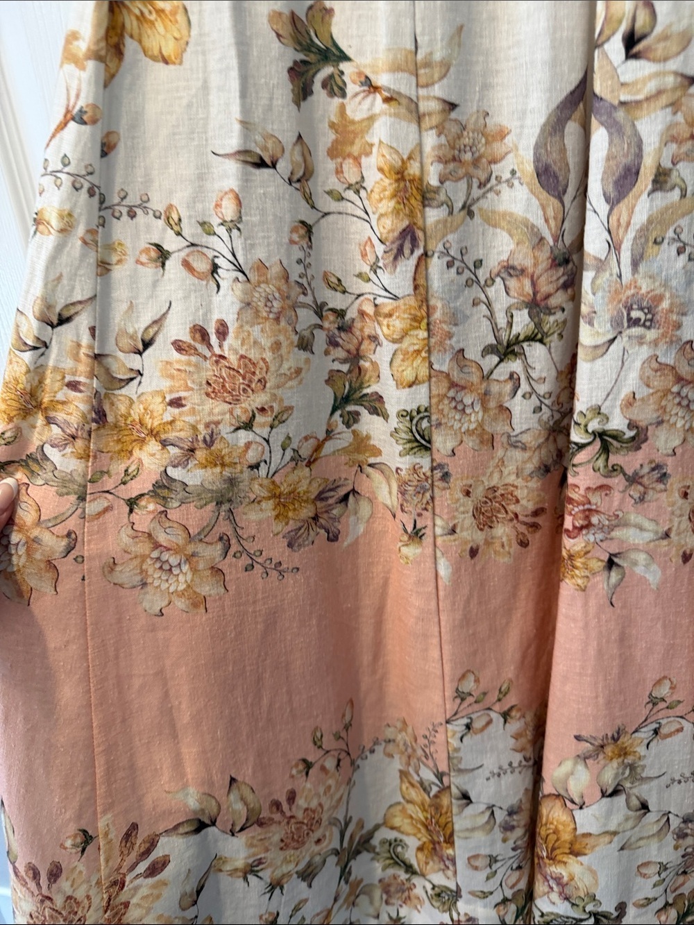 NWOT JOIE Cream & Blush Floral Midi Dress Size XS - Picture 4 of 9